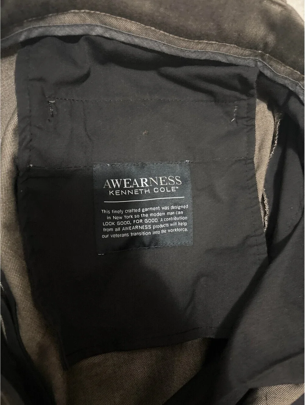 Awearness Kenneth Cole Men's Brown Dress Pants Size 36x34